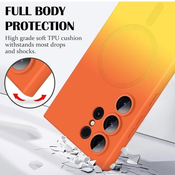 NWB Samsung Galaxy S24 Ultra 5G Magnetic Case, Luxury Soft Liquid Silicone Case - Picture 8 of 12